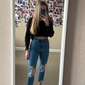 american eagle straight leg jeans